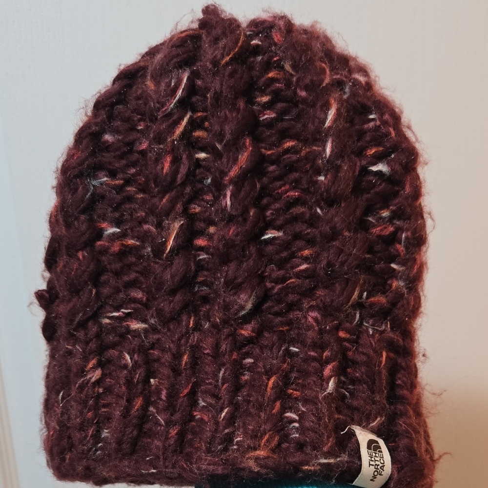The North Face Maroon Knit Beanie
